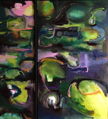 Original Abstract Expressionism Abstract Paintings by Elizabeth Hardinge