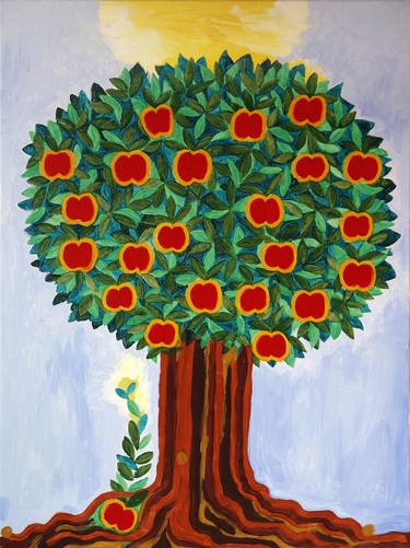 Original Tree Painting by Simone Huber