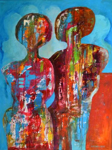 Original Abstract Expressionism Abstract Paintings by Miroslav Hajnos