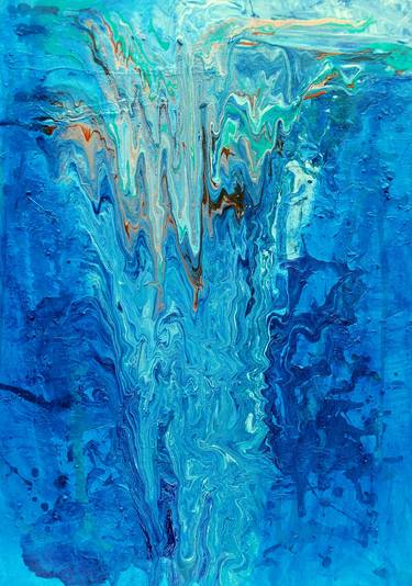 Print of Abstract Water Paintings by paul edmondson