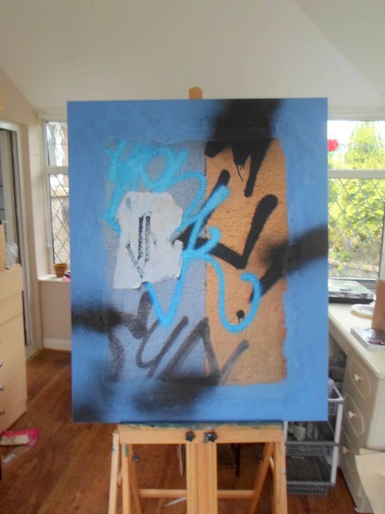 Original Abstract Expressionism Abstract Mixed Media by Paul Edmondson