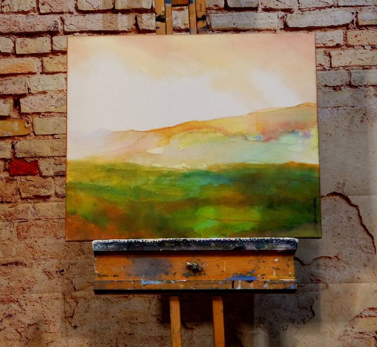 Original Abstract Landscape Painting by paul edmondson