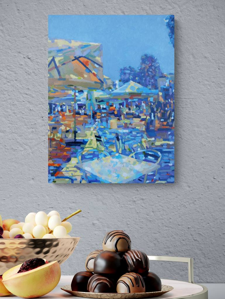 Original Abstract Outer Space Painting by Paul Edmondson