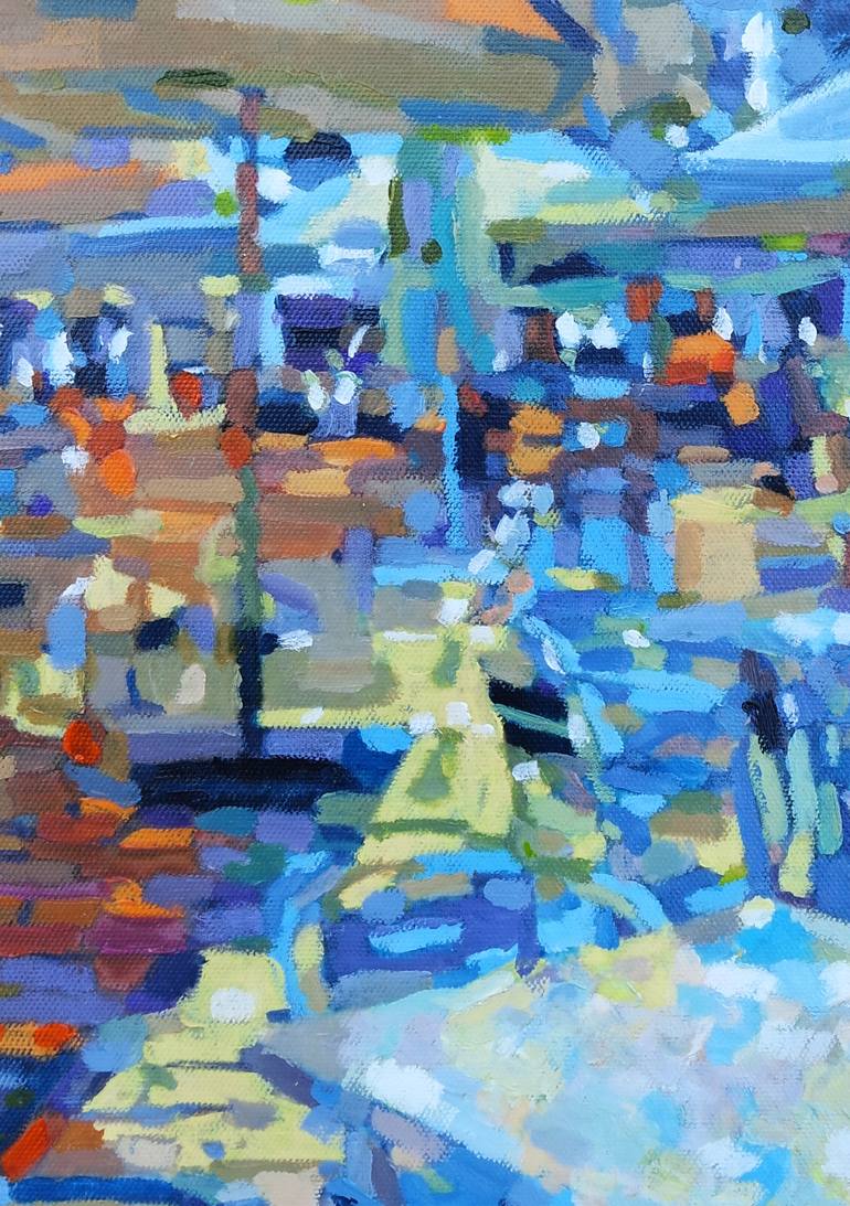 Original Abstract Outer Space Painting by Paul Edmondson