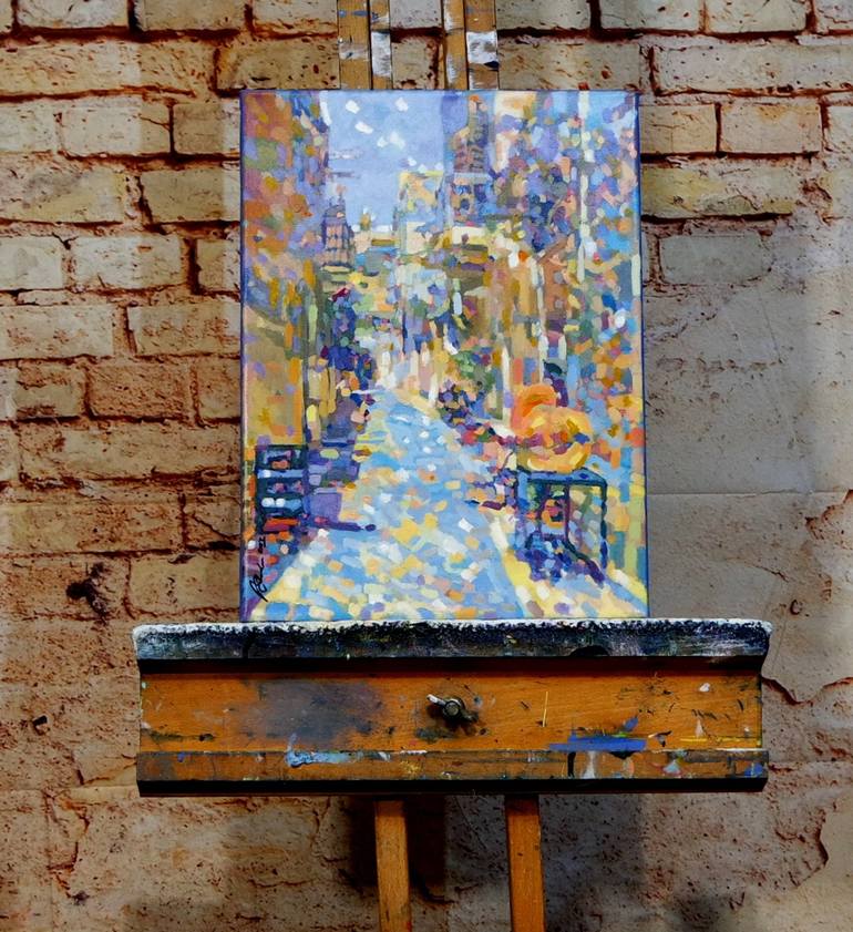 Original Abstract Outer Space Painting by Paul Edmondson