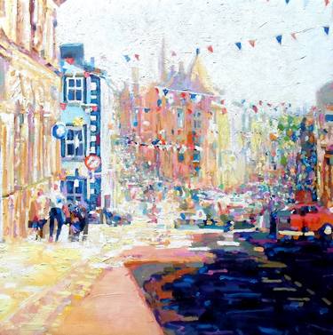 Clitheroe, Lancashire, oil painting thumb