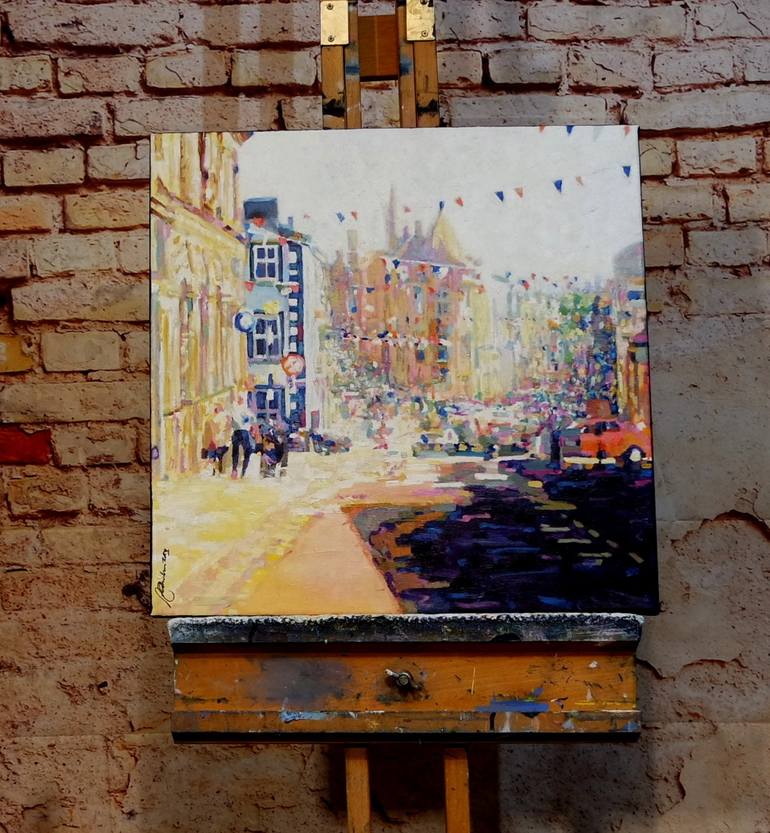 Original Abstract Outer Space Painting by Paul Edmondson