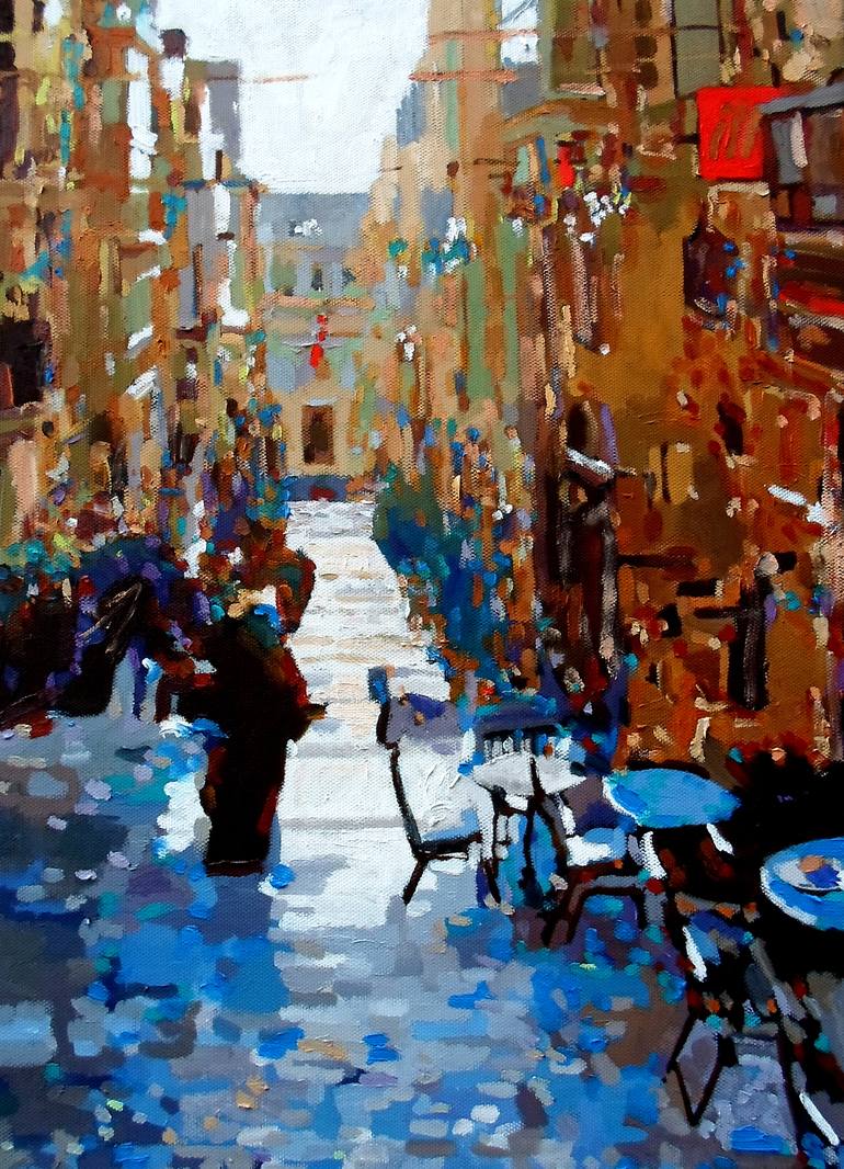 Street Scene Valletta Malta Painting By Paul Edmondson Saatchi Art
