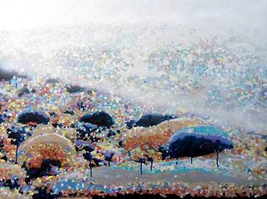 Original Abstract Beach Paintings by paul edmondson