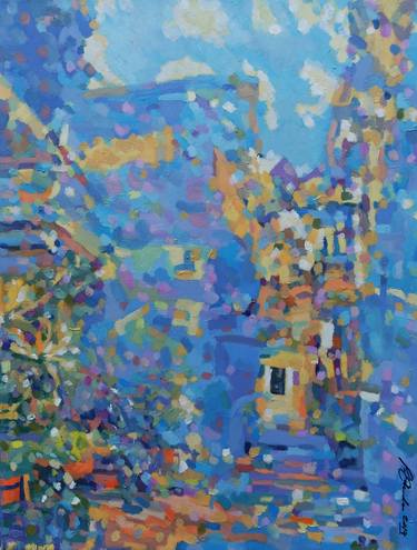 Original Abstract Architecture Paintings by paul edmondson