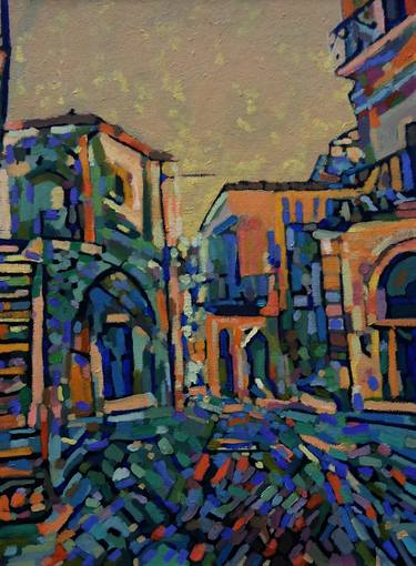 Print of Expressionism Architecture Paintings by paul edmondson