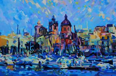 Original Abstract Architecture Paintings by paul edmondson