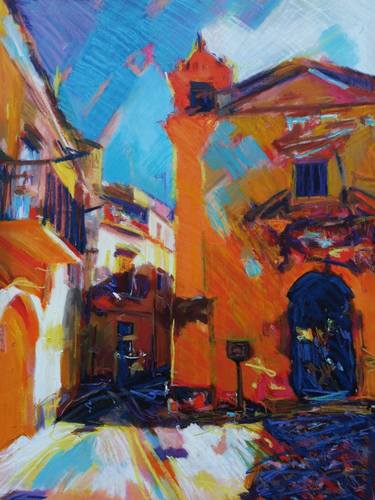 Original Expressionism Architecture Paintings by paul edmondson