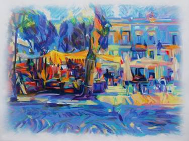 Print of Abstract Places Paintings by paul edmondson