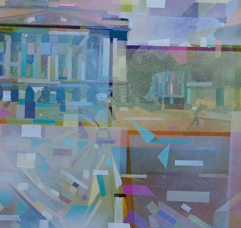 Original Abstract Places Painting by paul edmondson