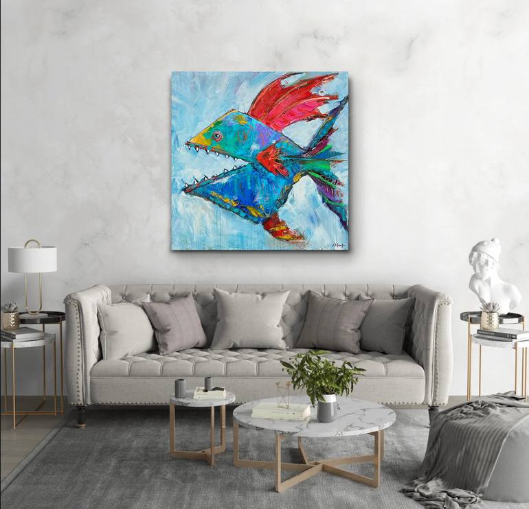Original Contemporary Animal Painting by Allen Wittert
