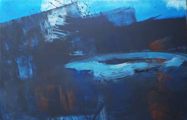 Original Abstract Expressionism Seascape Paintings by Anja Witt
