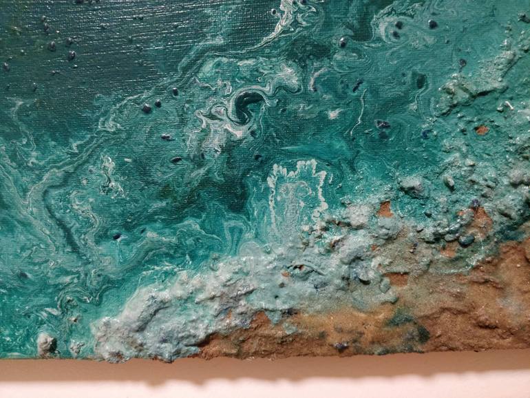 Original Expressionism Seascape Painting by Beth Erez