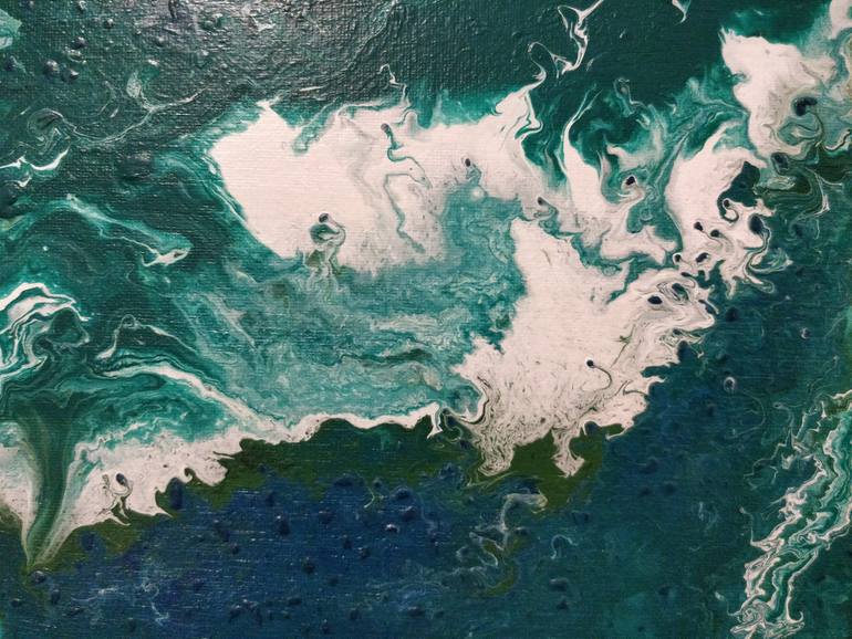 Original Expressionism Seascape Painting by Beth Erez
