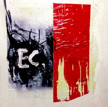 Original Conceptual Abstract Painting by Antonio Syxty