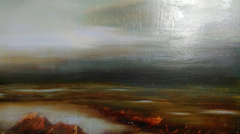 Original Abstract Expressionism Landscape Painting by Louise Fairchild