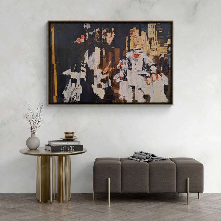 Original Abstract Children Painting by Rui Carruço