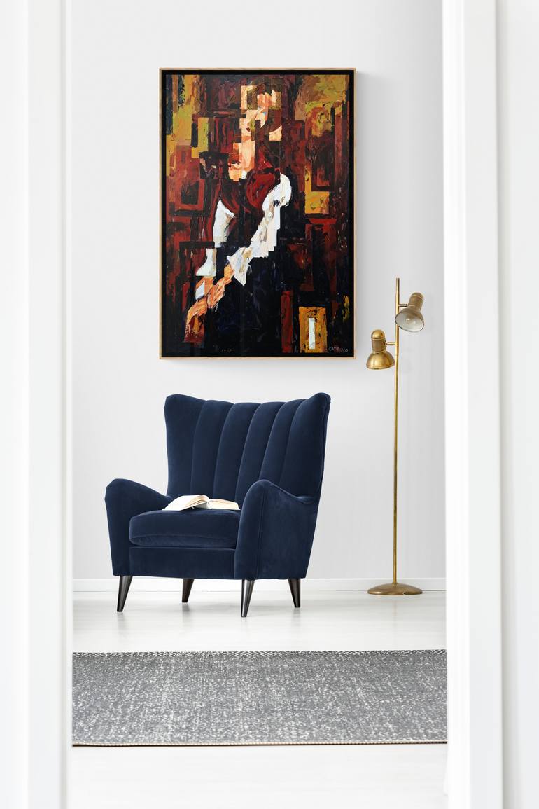 Original Figurative Women Painting by Rui Carruço