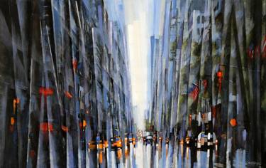 Print of Abstract Cities Paintings by Rui Carruço