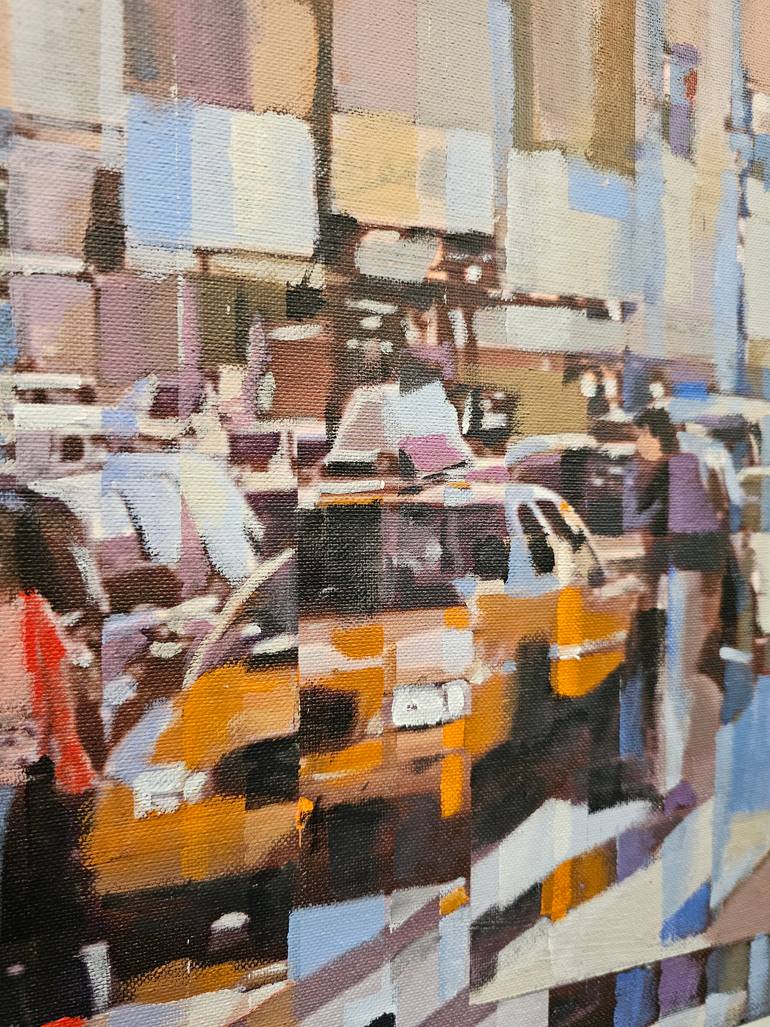 Original Abstract Cities Painting by Rui Carruço