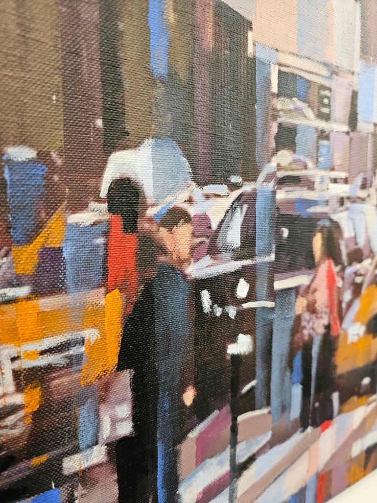 Original Abstract Cities Painting by Rui Carruço