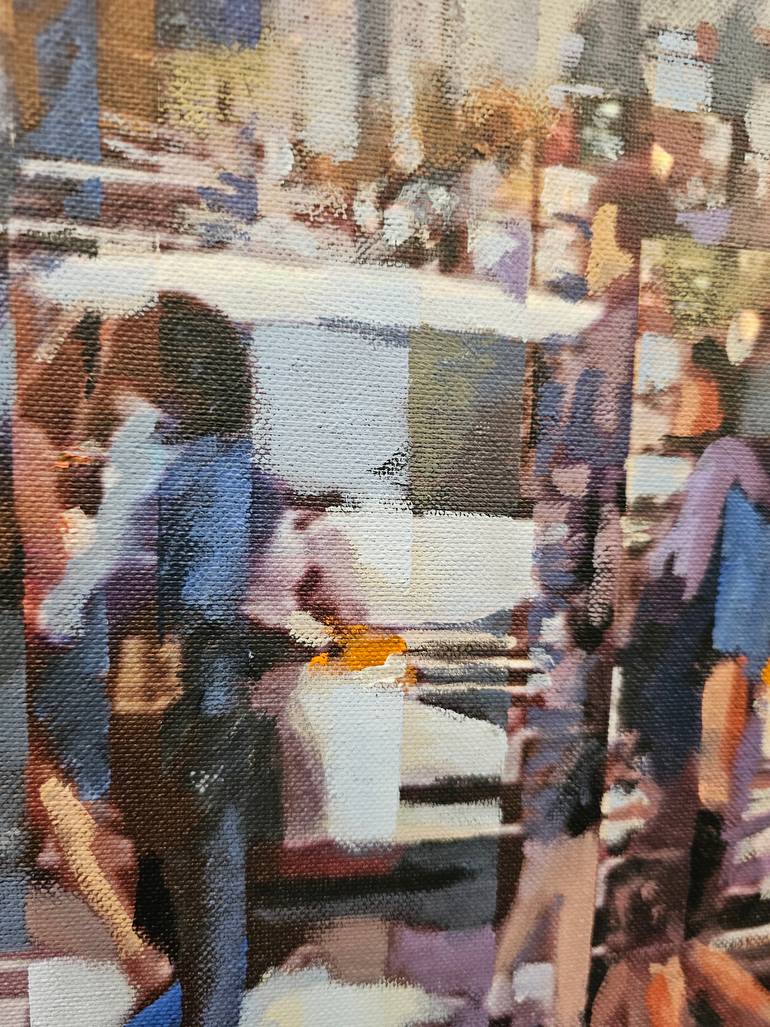 Original Abstract Cities Painting by Rui Carruço