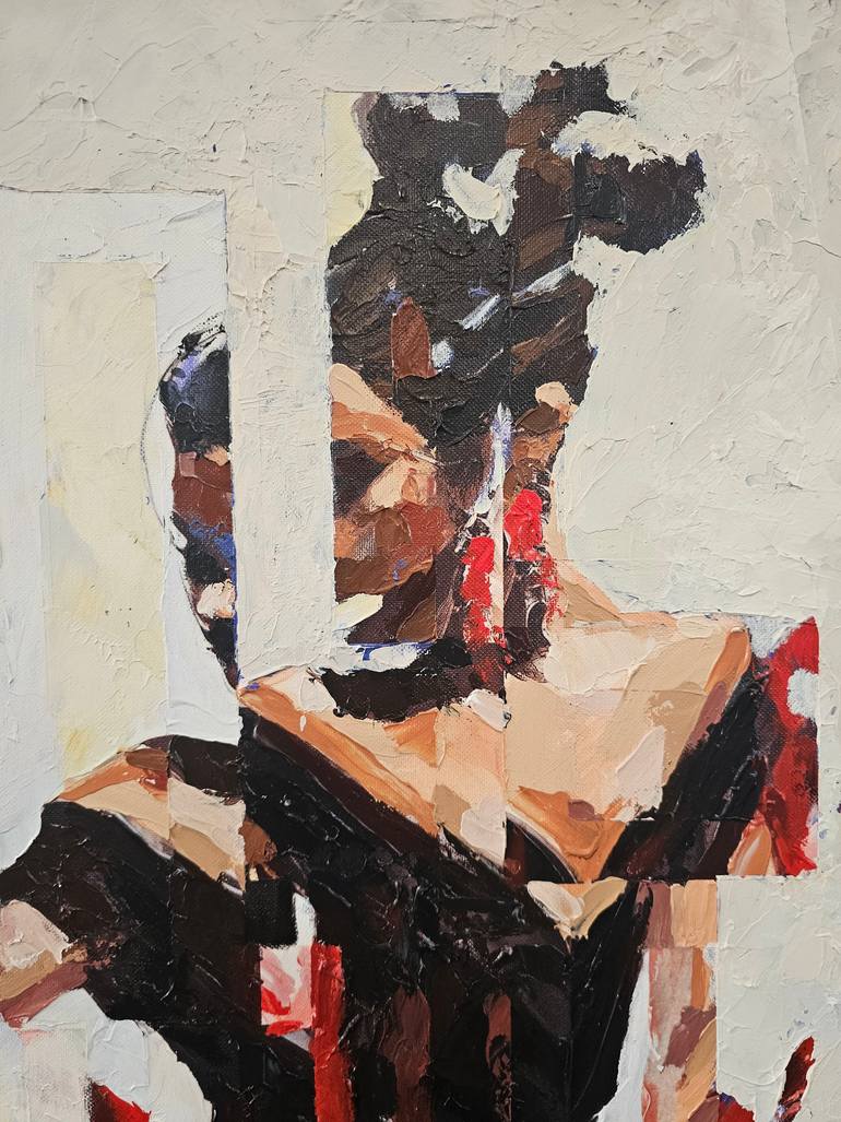 Original Abstract Women Painting by Rui Carruço