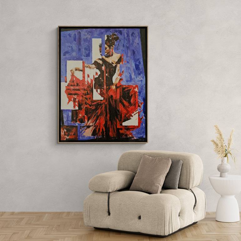 Original Abstract Women Painting by Rui Carruço