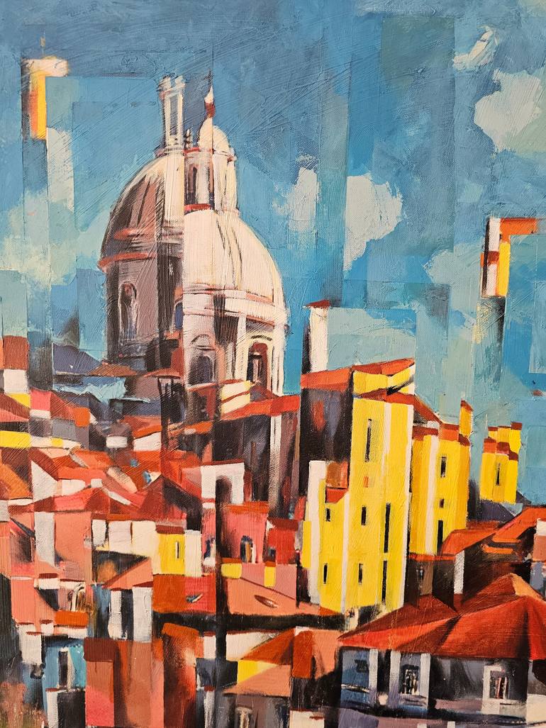 Original Expressionism Cities Painting by Rui Carruço