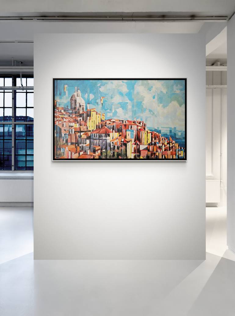 Original Expressionism Cities Painting by Rui Carruço