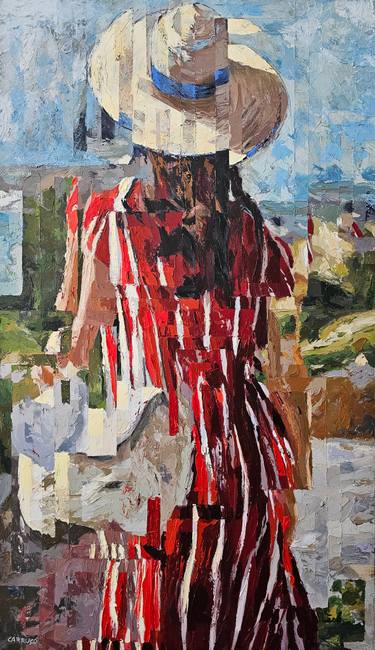 Original Abstract Women Painting by Rui Carruço