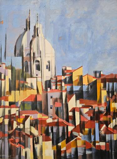 Original Abstract Landscape Painting by Rui Carruço