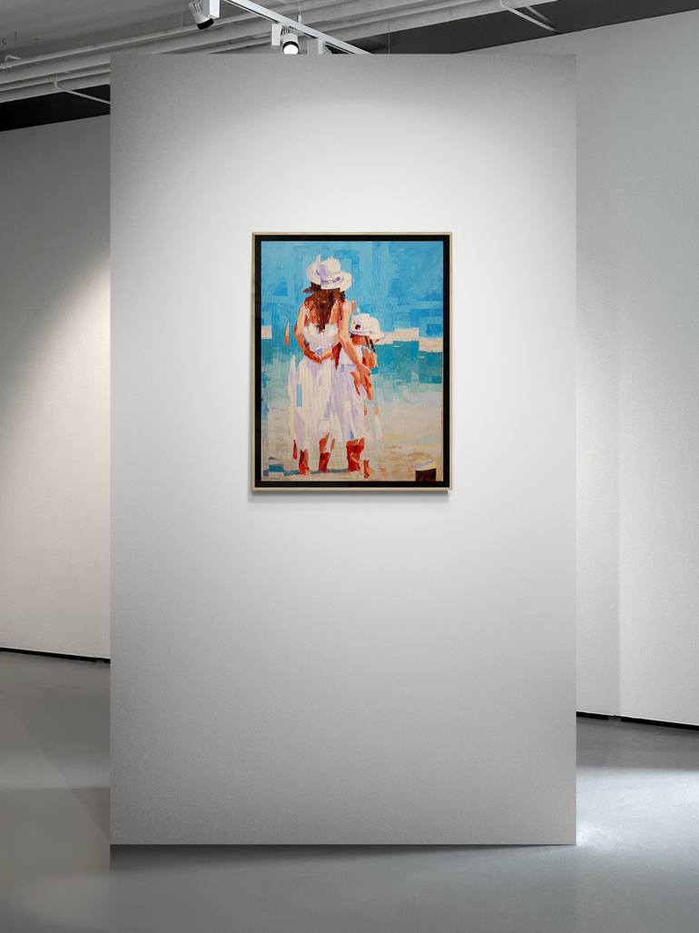 Original Abstract People Painting by Rui Carruço