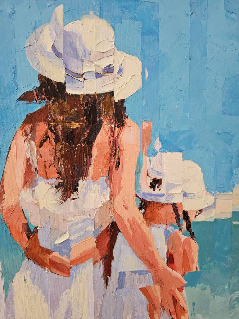 Original Abstract People Painting by Rui Carruço