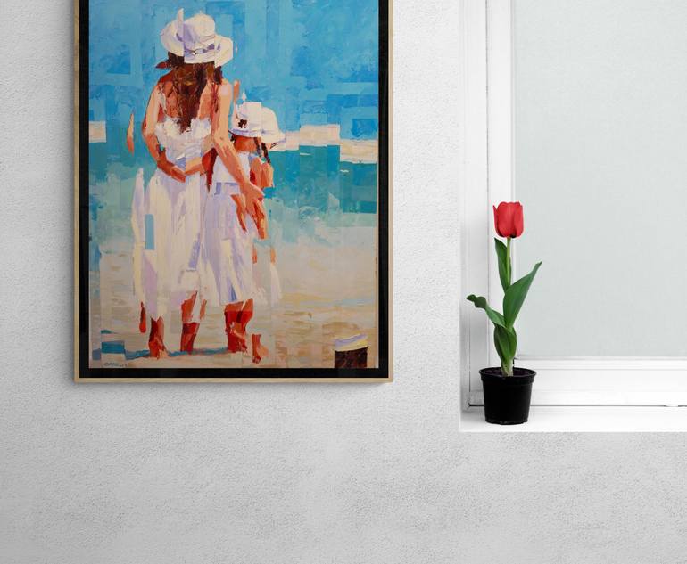 Original Abstract People Painting by Rui Carruço