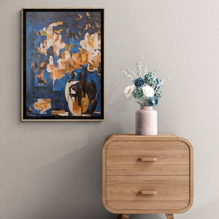 Original Abstract Still Life Painting by Rui Carruço