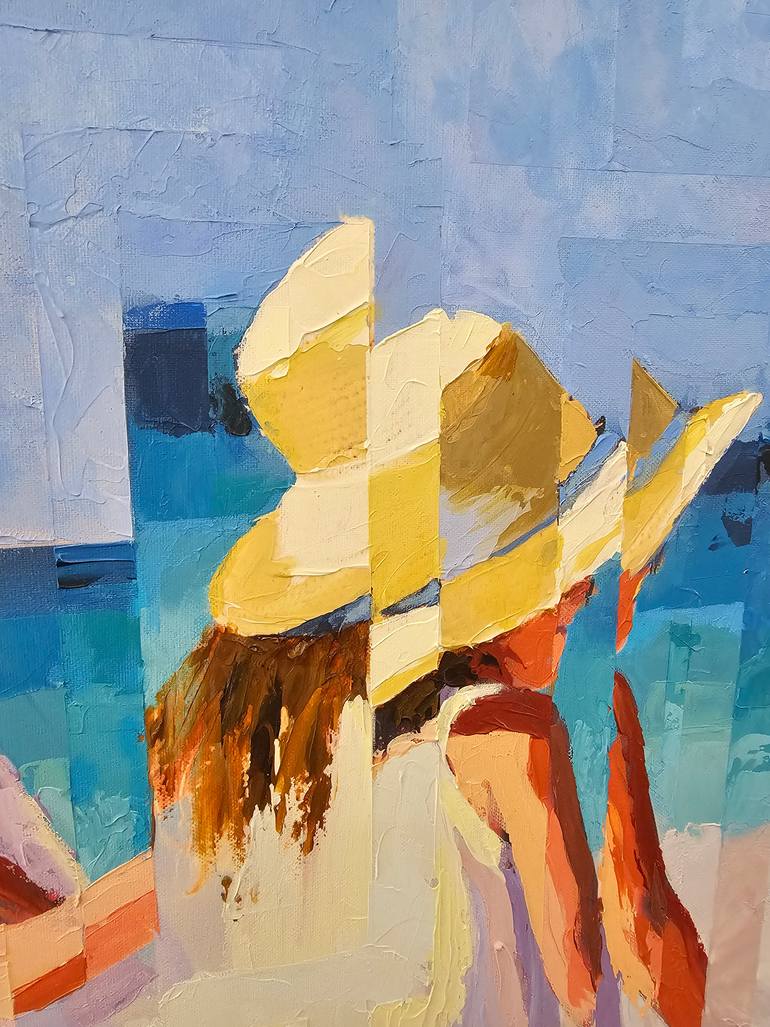 Original Abstract Beach Painting by Rui Carruço