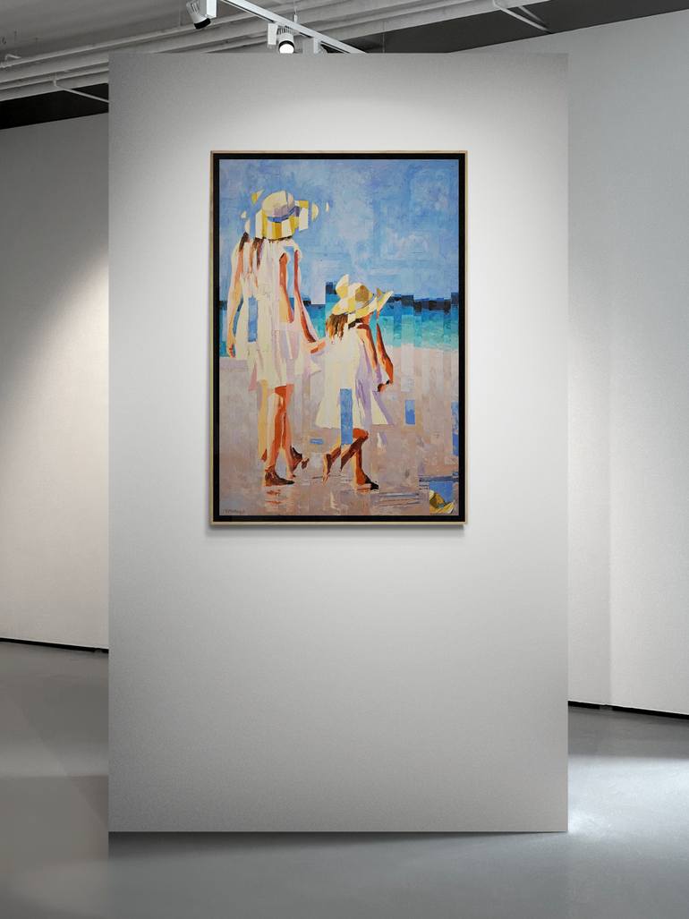 Original Abstract Beach Painting by Rui Carruço