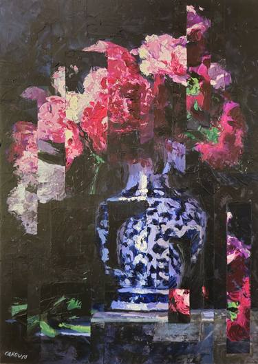 Original Abstract Still Life Painting by Rui CarruçO