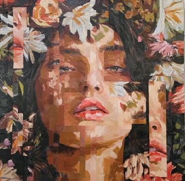 Original Abstract Women Painting by Rui CarruçO