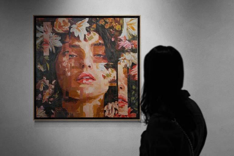 Original Abstract Women Painting by Rui Carruço