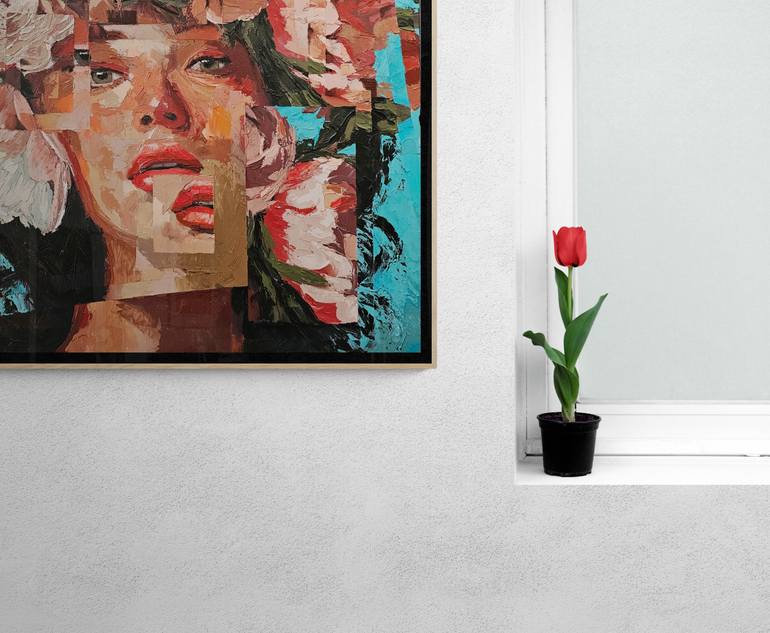 Original Abstract Women Painting by Rui Carruço