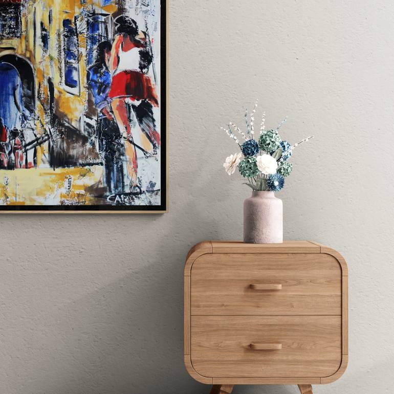 Original Abstract Women Painting by Rui Carruço