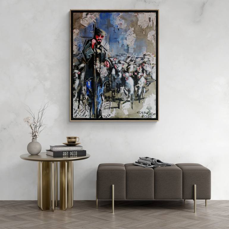 Original Abstract People Painting by Rui Carruço