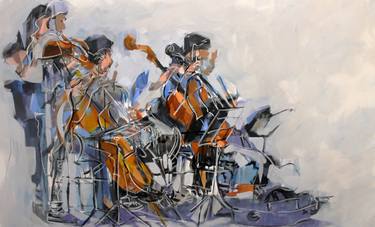 Original Abstract Expressionism Music Paintings by Rui Carruço